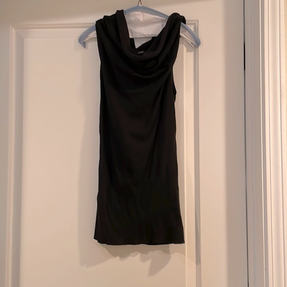 Black banana republic drape dress size extra small.